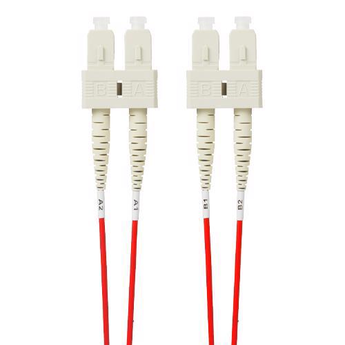 4Cabling 5M SC-SC Om4 Multimode Fibre Optic Patch Cable: Red