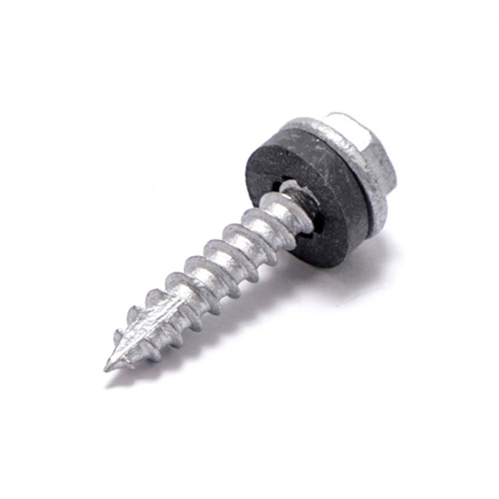 4Cabling 4C | Hex Head Needle Point Screws C3 Galvanised 10G X 25MM Box Of 500