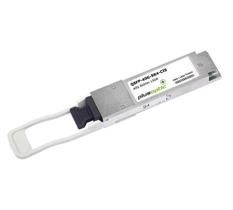 PlusOptic Cisco Compatible (QSFP-40G-SR4-S) 40G, QSFP+, 850NM, 150M Transceiver, Mtp/Mpo Connector For MMF With Dom | PlusOptic Qsfp-40G-Sr4-Cis