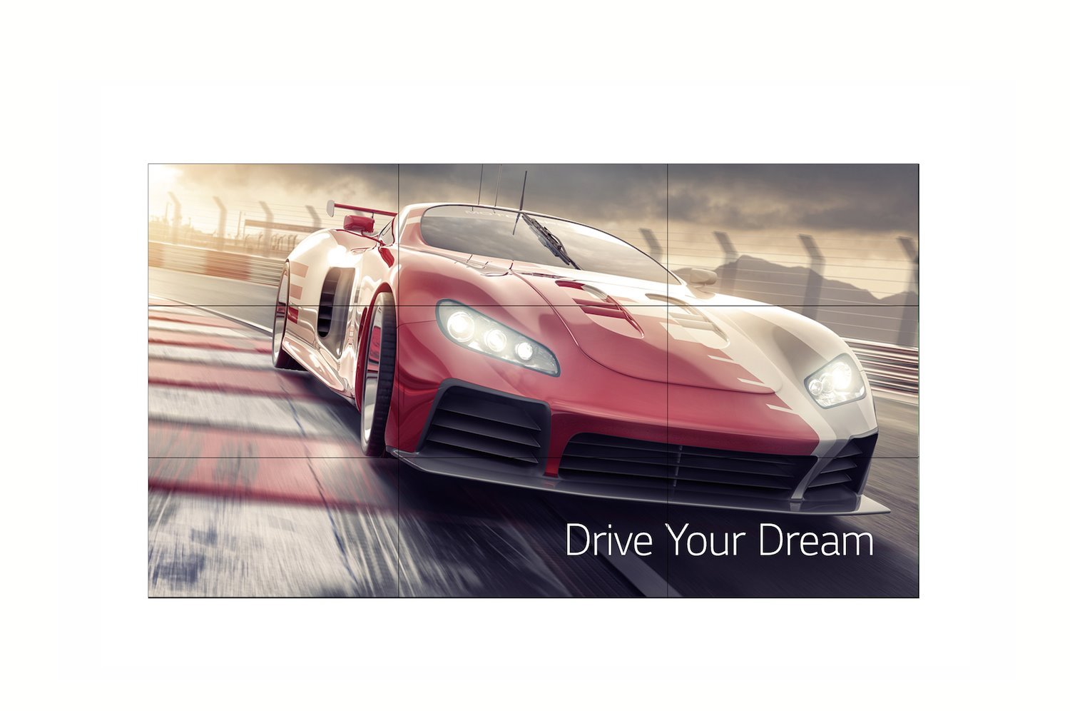 LG Video Wall (VM5J) 55" FHD Led, 500Nits, Hdmi, Dvi, DP, Bezel(1.3Mm T/L,0.44MM R/B), 3YR