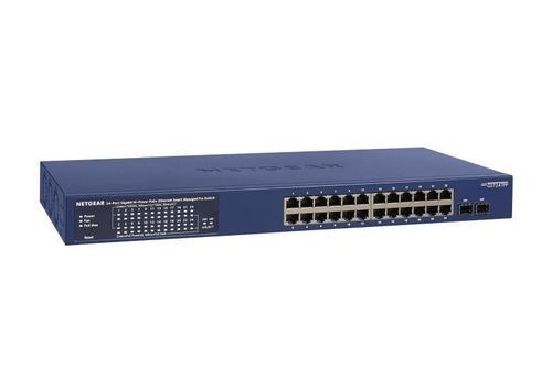 Netgear 24-Port Smart L2/L2+ Managed Switch, Poe+(24) 380W, SFP(2), Life WTY