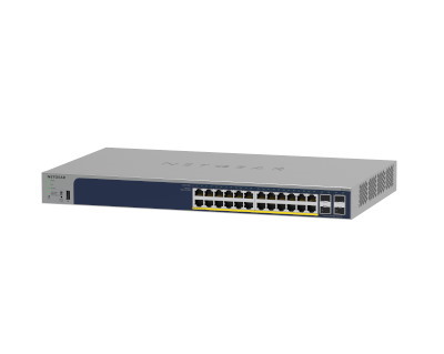 Netgear 24-Port Smart L2/L2+ Managed Switch, Poe+(24) 190W, SFP(4), Life WTY