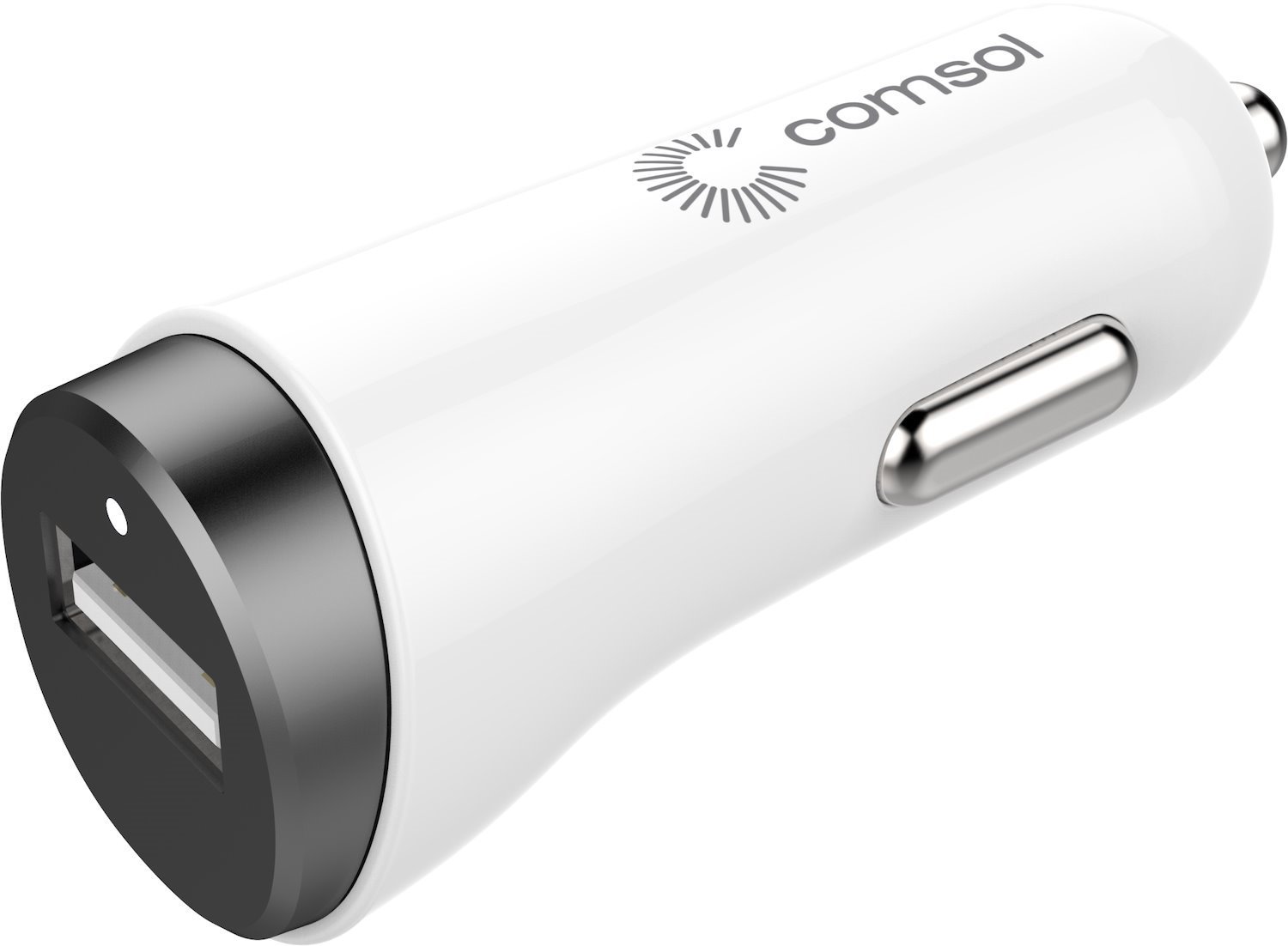 Comsol Single Port Usb Car Charger 2.4A (12W) - Black
