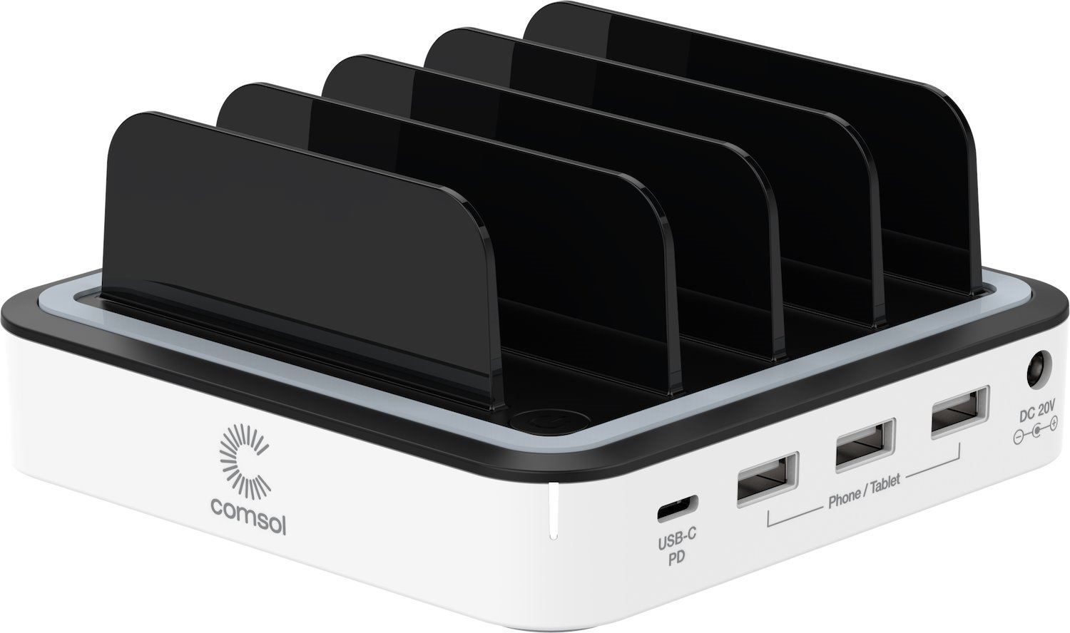 Comsol 4 Port 48W Desktop Usb Charging Station