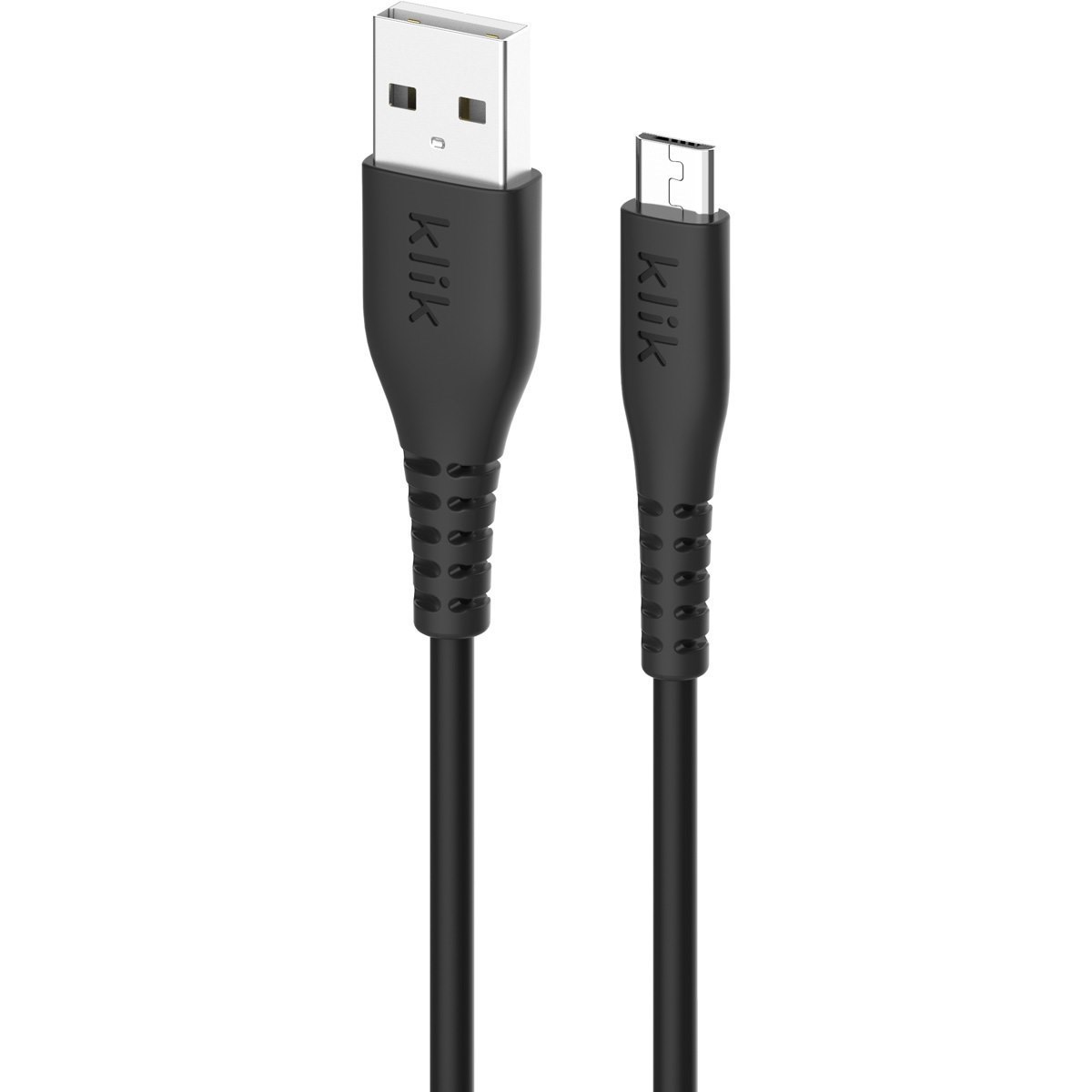 Klik 1.2M Micro Usb Sync/Charge Cable - Black