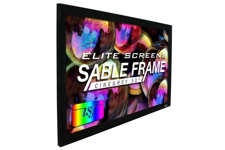 Elite Screens 120 Fixed Frame 169 Silver Projector Screen Cinegrey 3D - Sable Frame 3D