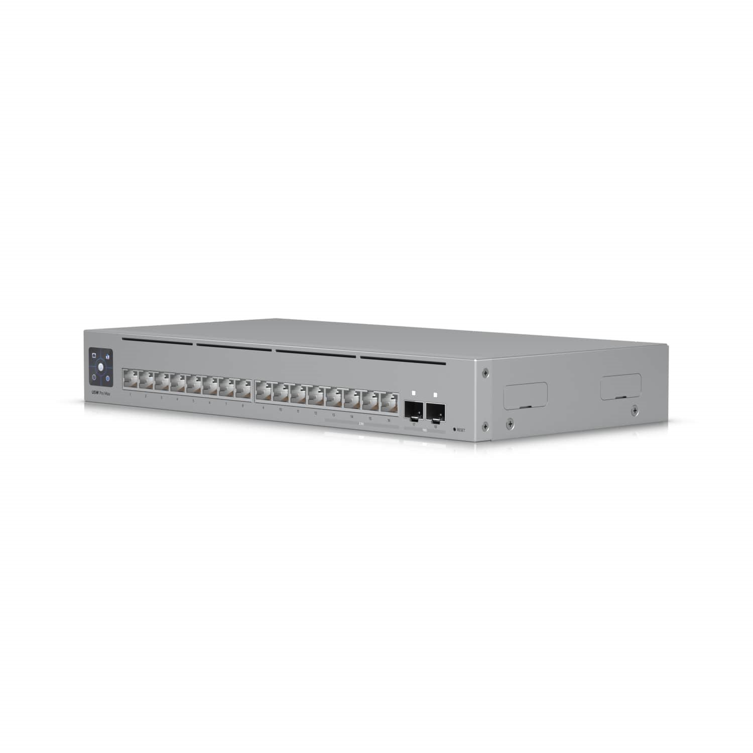 Ubiquiti UniFi Network,Pro Max 16 Switch,16-Port, Layer 3 Etherlighting, 2.5 GbE, Power Supply 5V, 25W, Versatile Mounting Options.2Yr Warr Promo