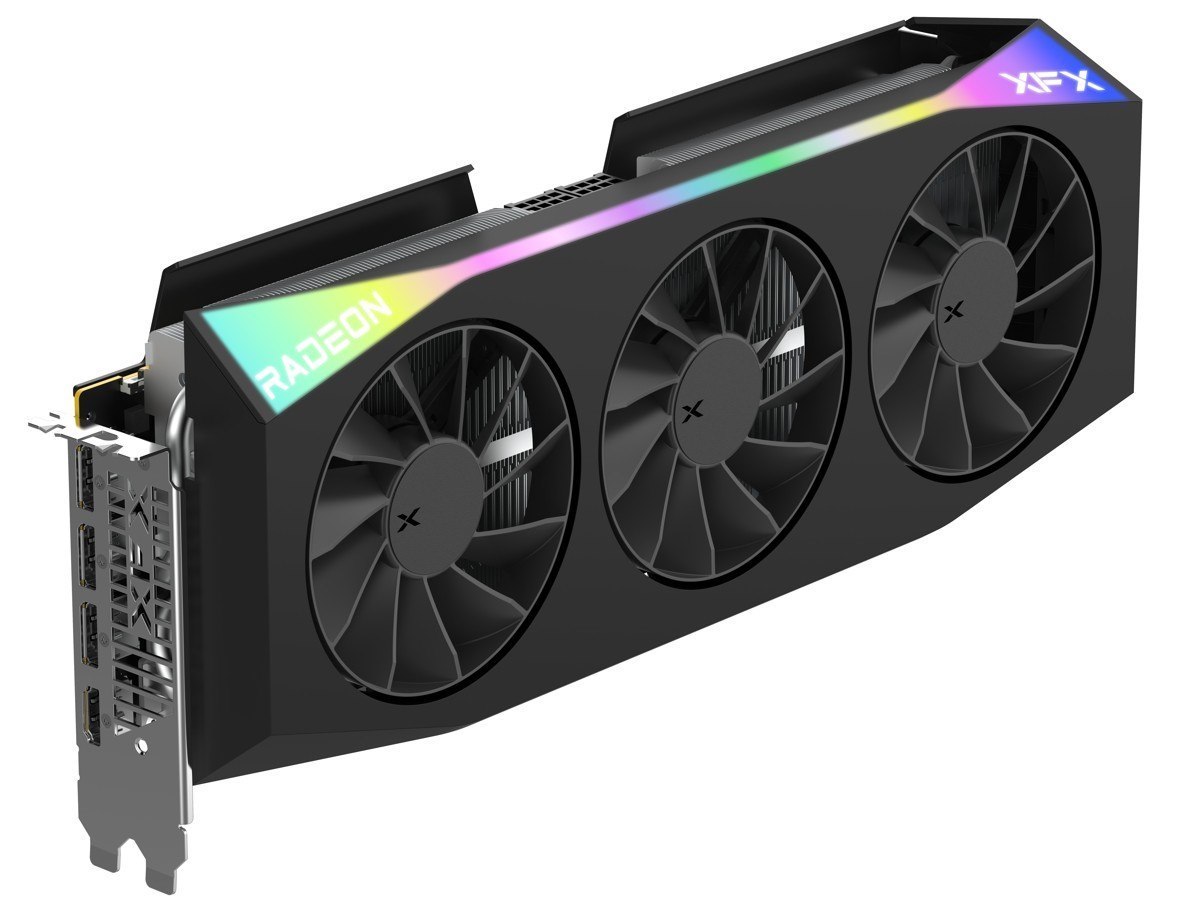 XFX Mercury Amd Radeon RX 9070XT Oc Gaming Edition With RGB 16GB GDDR6, Hdmi 3xDP, Amd Rdna™ 4 (RX-97TRGBBB9)