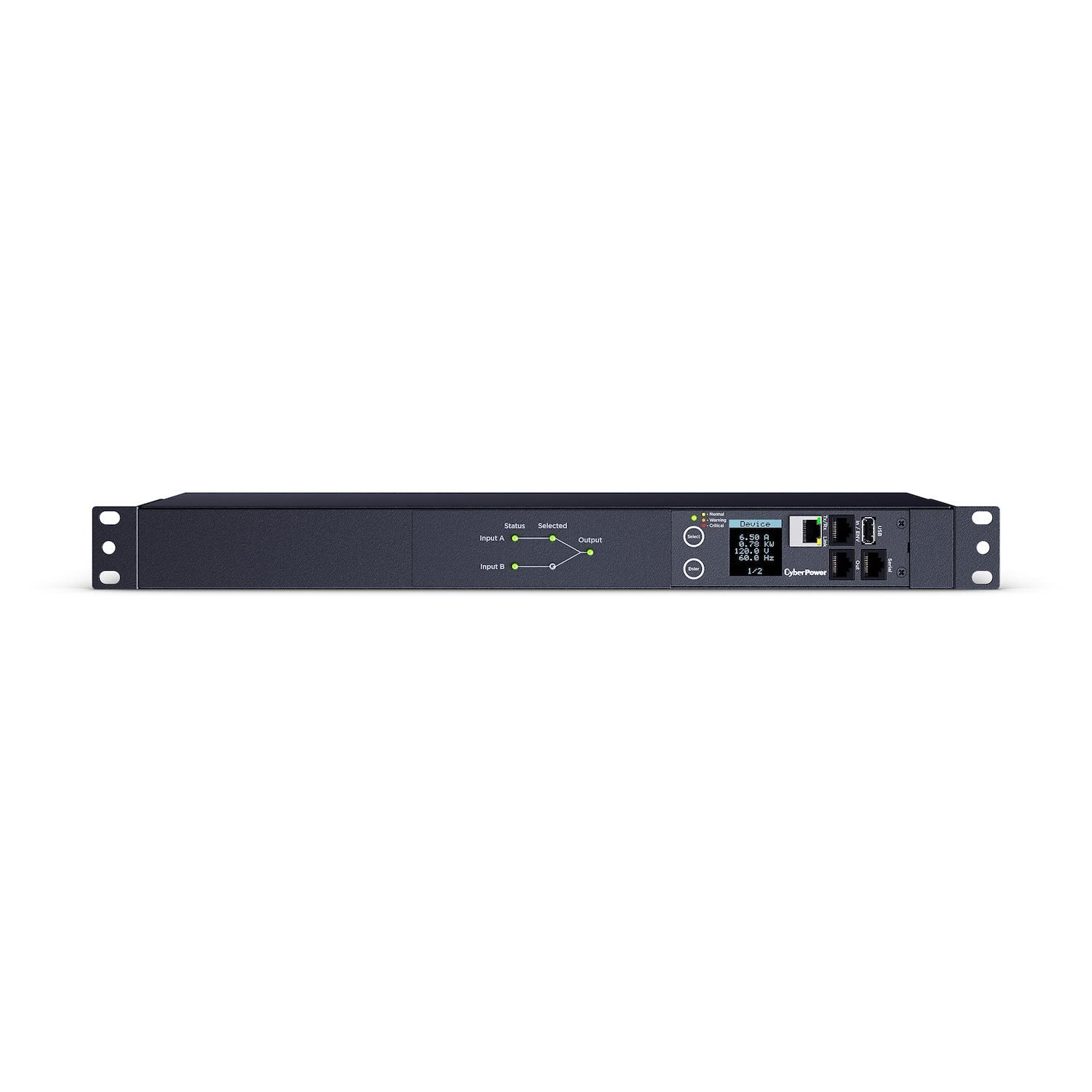 ATS PDU 10-Outlet PDU - Switched - NEMA 5-15P 120 V AC