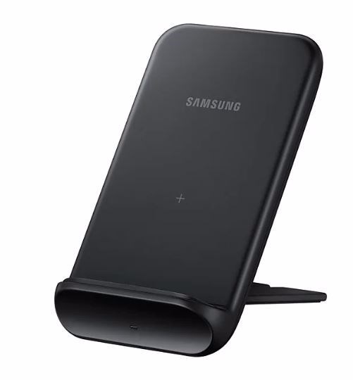 Samsung Wireless Charger Convertible (2020) Black, With The Detachable Magnetic Kickstand, Fast Wireless Charging Capability, Dim The Lights At Night