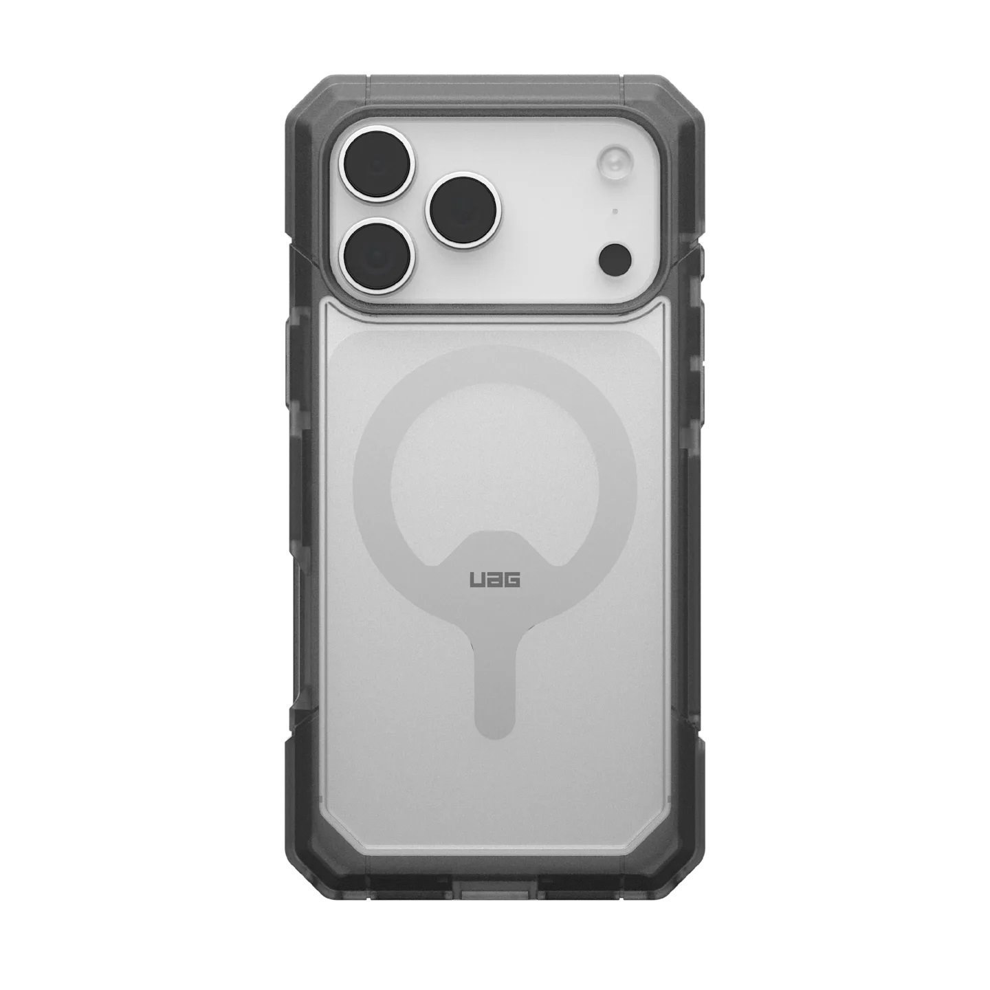 Generic Uag Trooper MagSafe Apple iPhone 17 Pro Max (6.9') Rugged Case - Clear/Ash (114522114G31), 30 FT. Drop Protection (9.1M), 10 Years Warranty