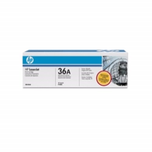 HP 36A (CB436A) Original Standard Yield Laser Toner Cartridge - Single Pack - Black - 1 Each
