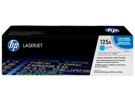 HP 125A (CB541A) Original Laser Toner Cartridge - Single Pack - Cyan - 1 Each