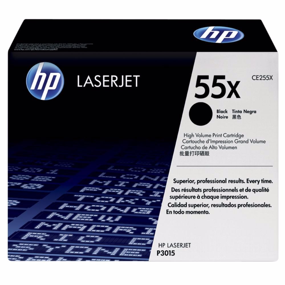 HP 55X Original Laser Toner Cartridge - Black - 1 Pack