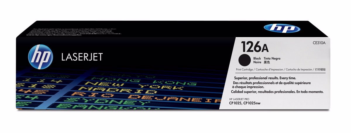 HP 126A Original Standard Yield Laser Toner Cartridge - Black - 1 Each