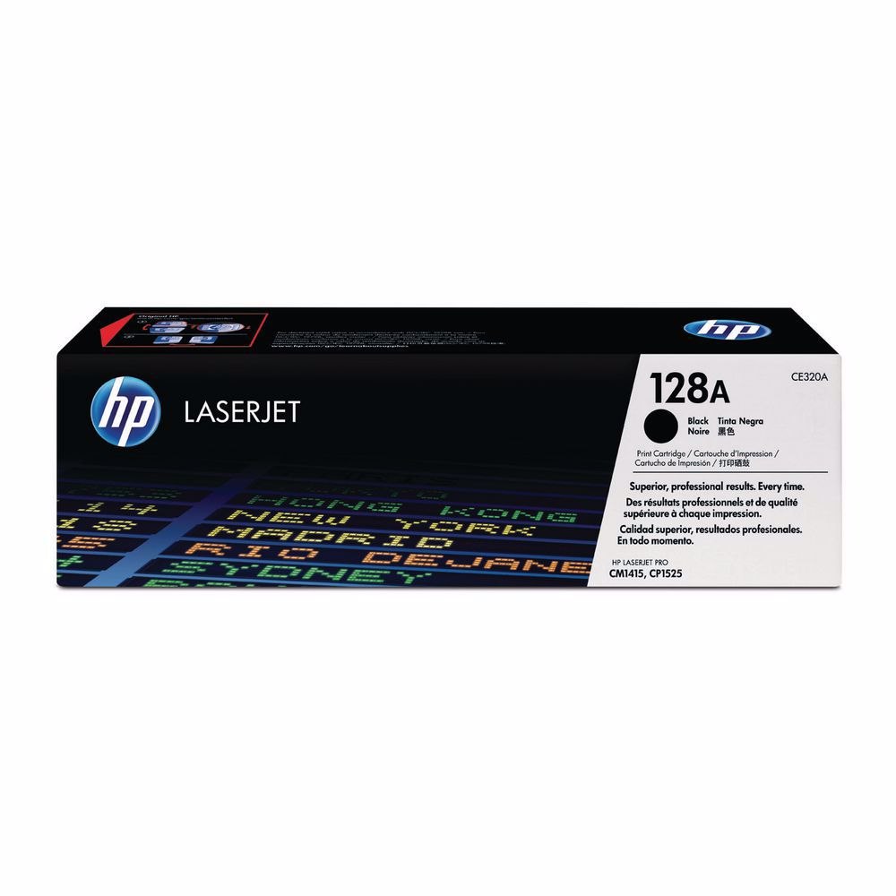 HP 128A Original Standard Yield Laser Toner Cartridge - Black - 1 Each
