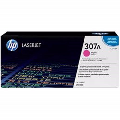 HP 307A (CE743A) Original Laser Toner Cartridge - Single Pack - Magenta - 1 Each