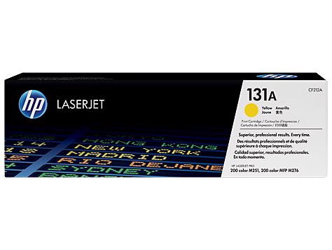 HP 131A (CF212A) Original Laser Toner Cartridge - Single Pack - Yellow - 1 Each