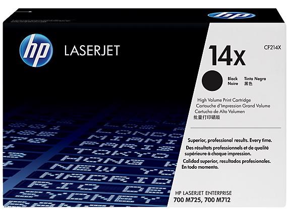 HP 14X (CF214X) Original High Yield Laser Toner Cartridge - Single Pack - Black - 1 Each