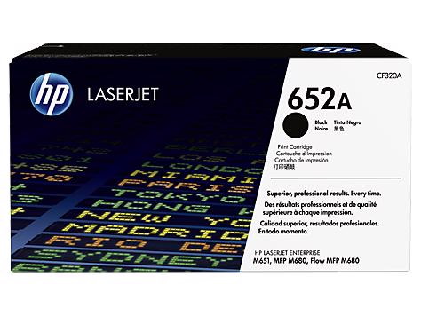 HP 652A (CF320A) Original Laser Toner Cartridge - Single Pack - Black - 1 Each