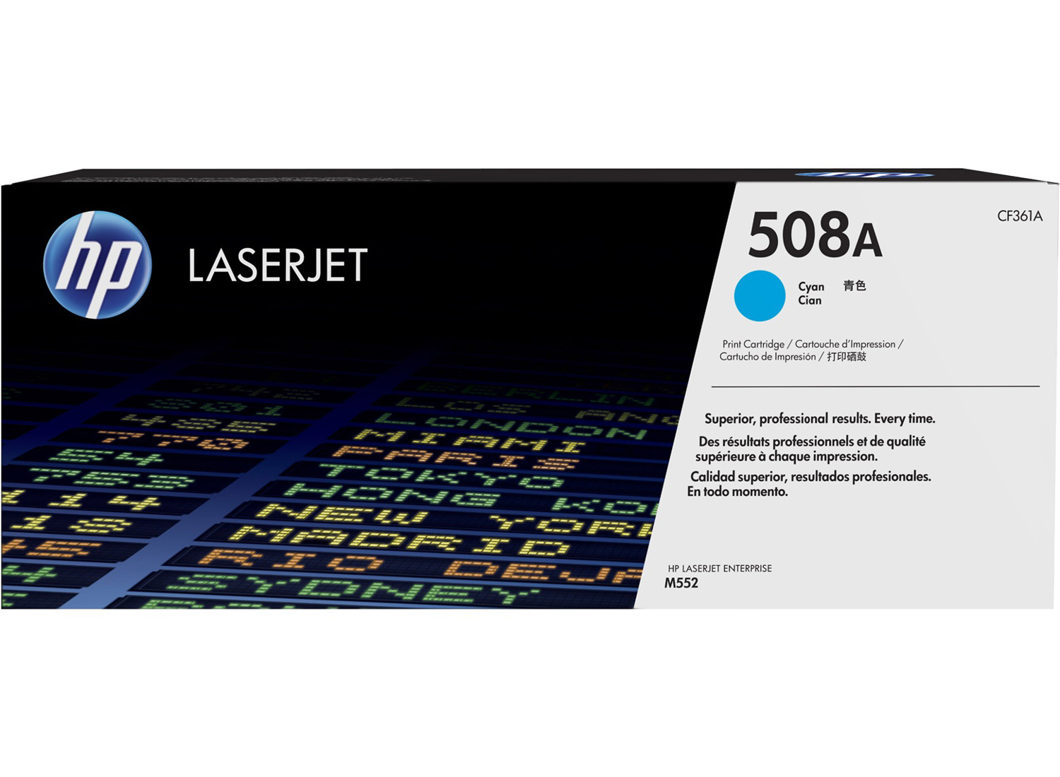 HP 508A (CF361A) Original Laser Toner Cartridge - Single Pack - Cyan - 1 Each