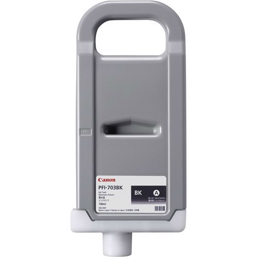 Canon PFI-703BK Original Inkjet Ink Cartridge - Black - 1 Each