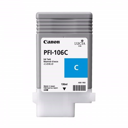 Canon Lucia EX PFI-106 C Original Inkjet Ink Cartridge - Cyan Pack