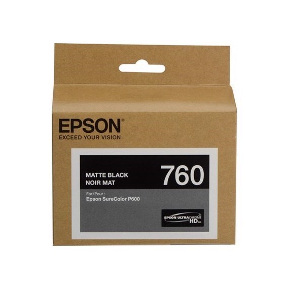 Epson UltraChrome HD T7608 Original Inkjet Ink Cartridge - Matte Black - 1 Pack