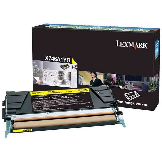 Lexmark Laser Toner Cartridge - Yellow - 1 Each