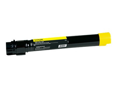Lexmark X950X2YG Original Laser Toner Cartridge - Yellow - 1 Each