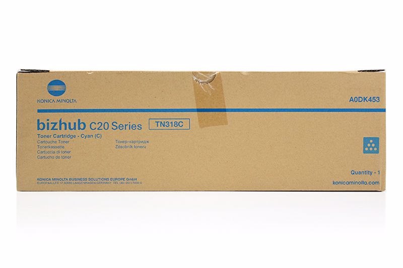 Konica Minolta A0DK453 Original Laser Toner Cartridge - Cyan - 1 / Pack