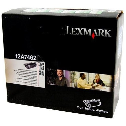 Lexmark 12A7462 Original Laser Toner Cartridge - Black - 1 Pack