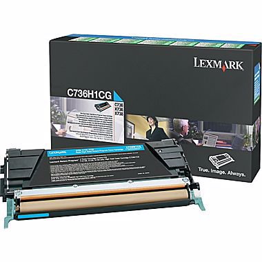 Lexmark Original High Yield Laser Toner Cartridge - Cyan - 1 Each