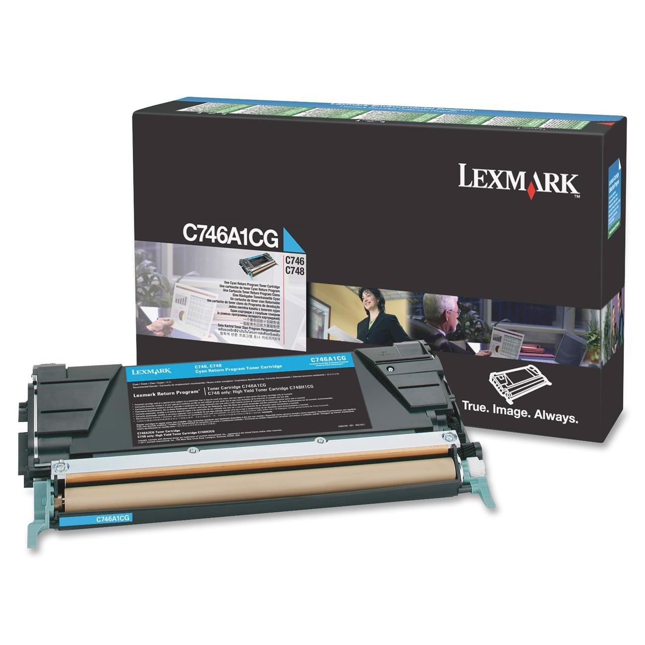 Lexmark Original Standard Yield Laser Toner Cartridge - Cyan - 1 Each