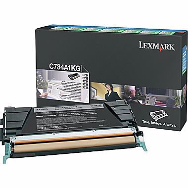 Lexmark C734A1KG Original Laser Toner Cartridge - Black Pack
