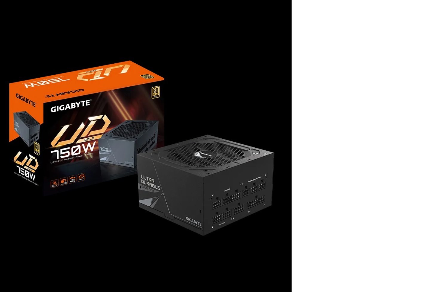 Gigabyte Ud750gm Aorus Power Supply, 750W, 80 Plus Gold, M Odular, 10YR WTY