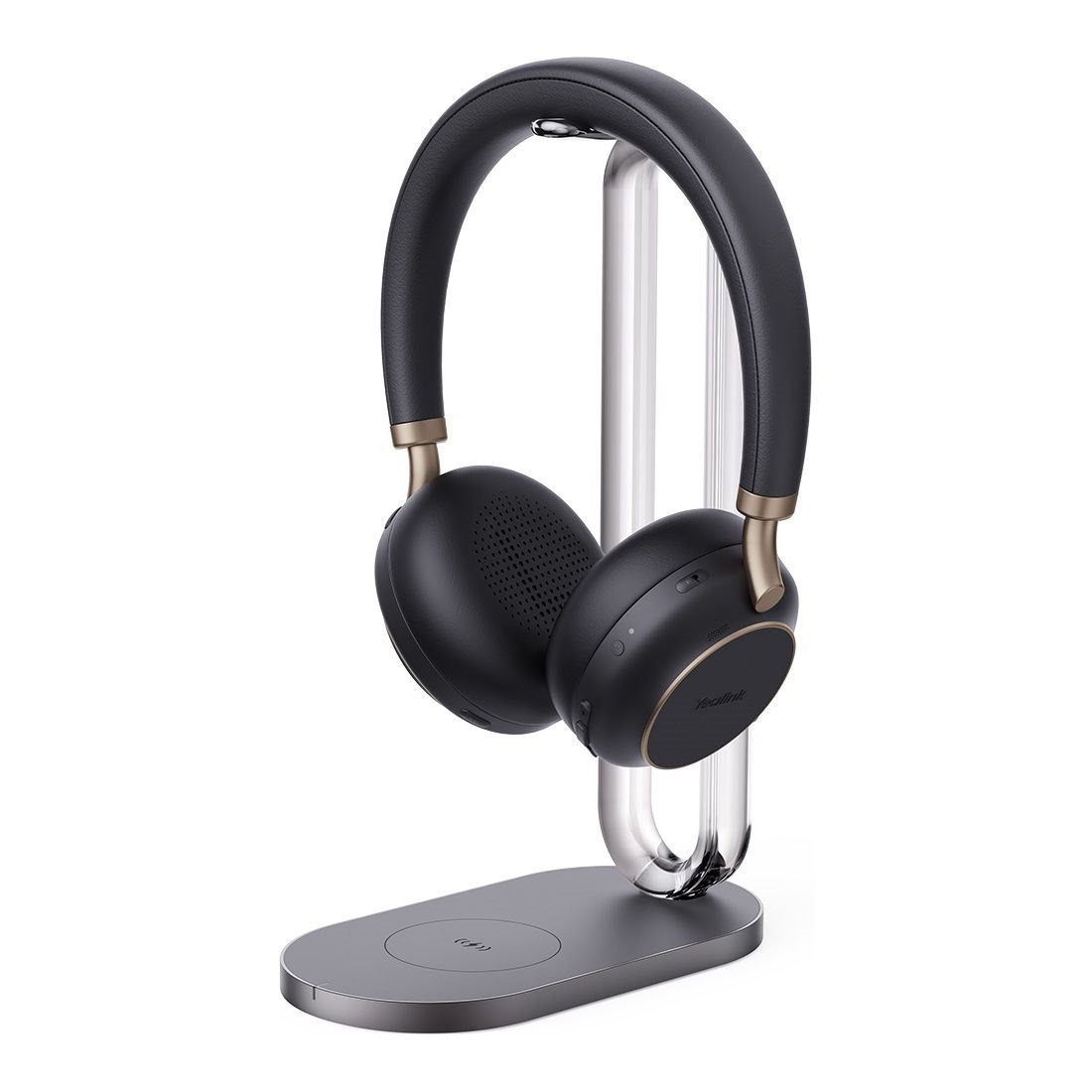 Yealink (BH76 With Charging Stand Teams Black Usb-A) Microsoft Certified Teams Standard Bluetooth Wireless Headset