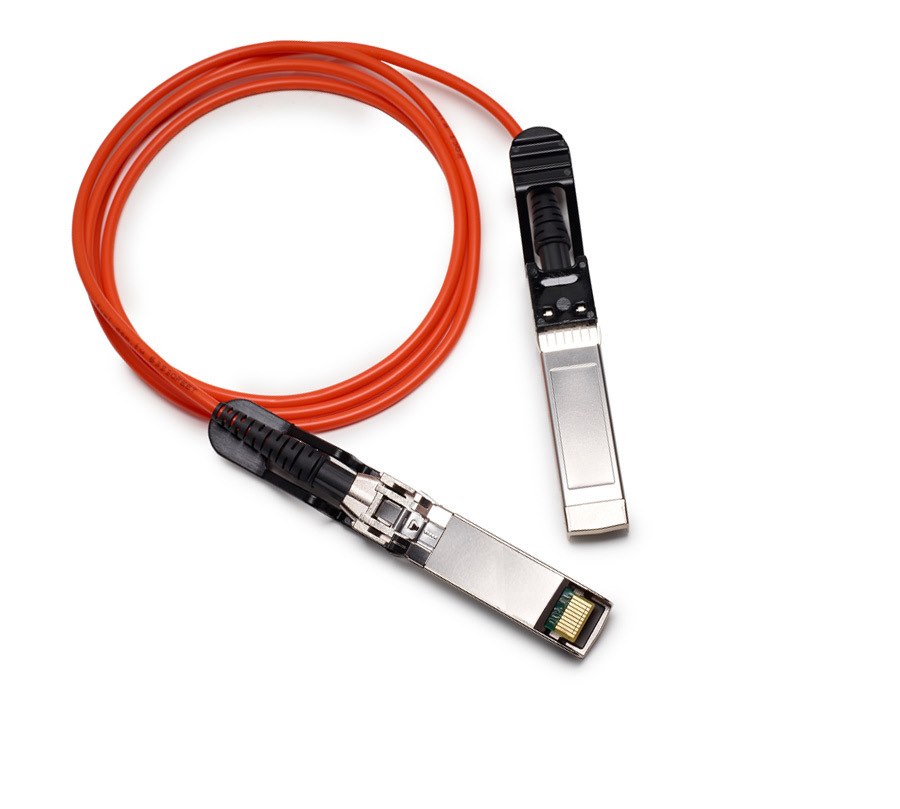 PlusOptic Compatible Aoc, SFP+ To SFP+, 10G, 2M, Fibre Cable, Aocsfp+-2M-Plu