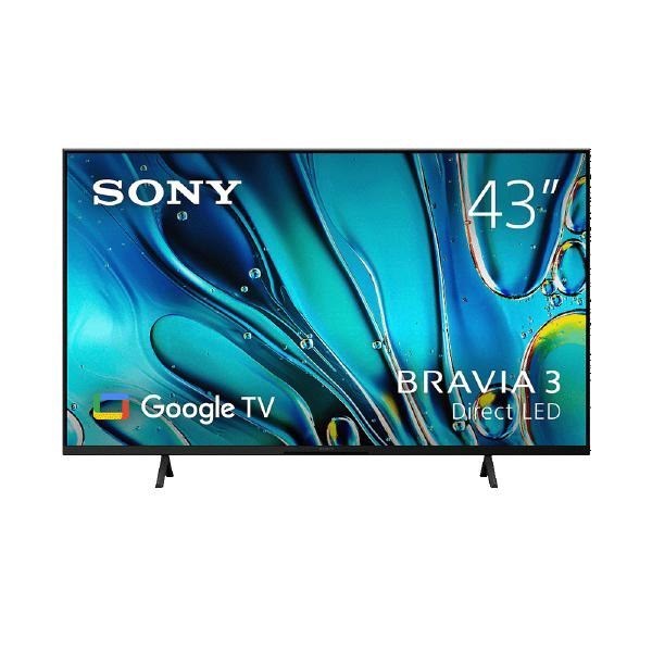 Sony Bravia 3 S30 43" Television 4K Uhd, 450 CD/M2 Brightness, Direct Led, HDR10/HLG/Dolby Vision, 200X200 Vesa, Google TV, 3 Year Warranty