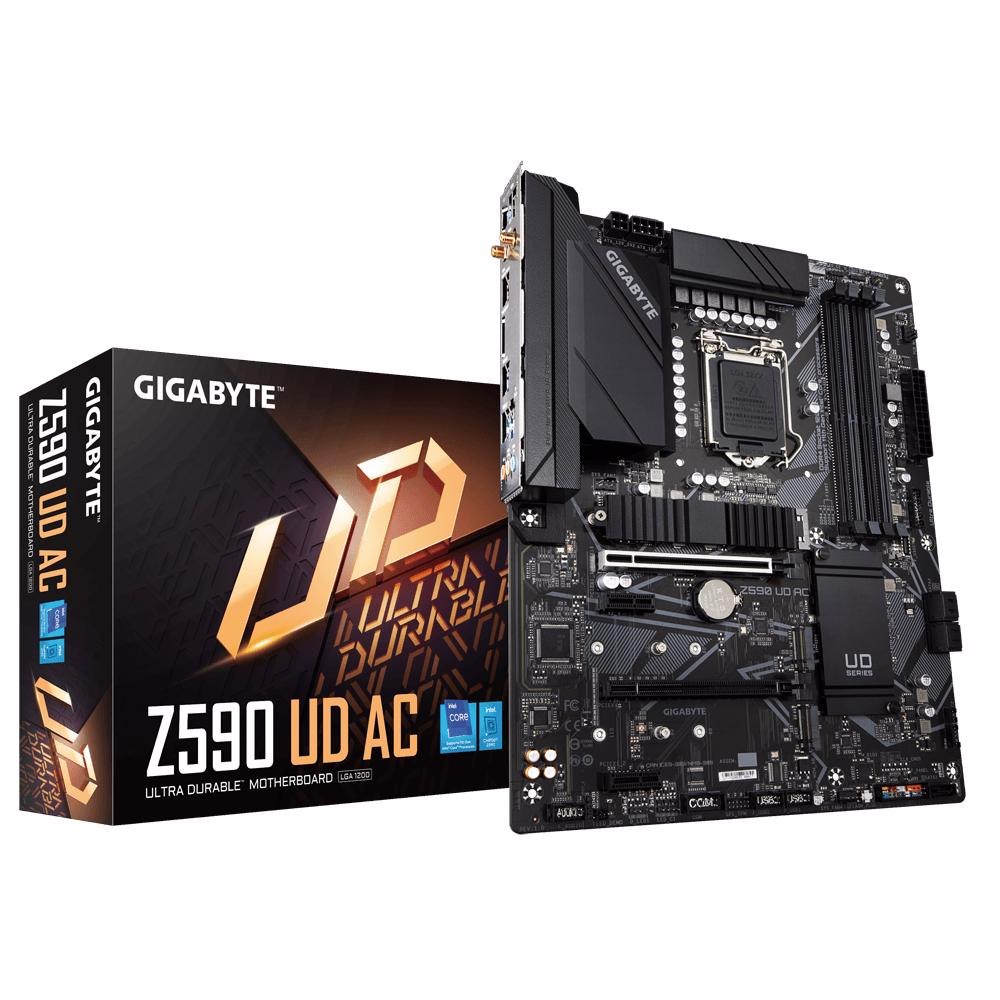 Gigabyte Z590 Ud Ac MB 1200, 4xDDR4, 5xSATA, 3xM.2, Usb3.2 Gen 2, Atx, 3YR