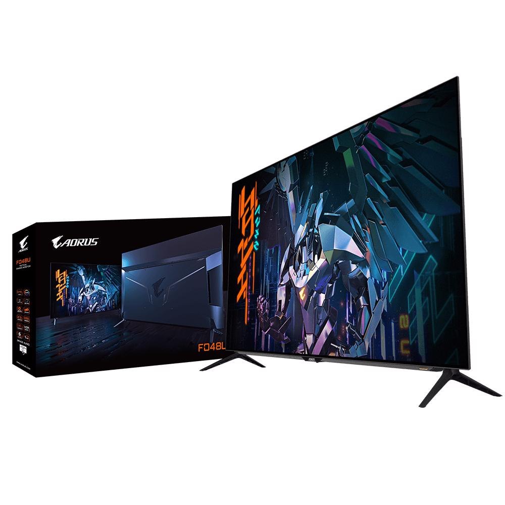 Gigabyte Aorus Fo48u Gaming Monitor, 48' Uhd 4K Oled Gaming Monitor, 10Bit Colour, 1MS GTG, 120Hz, HDR10, 2X Hdmi 2.1, 1X DisplayPort 1.4, 1X Usb-C