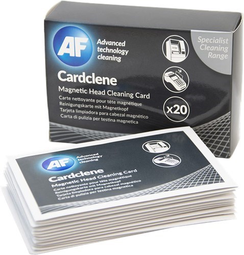 Af Cardclene Swipe / Entry Machine Cleaners - 20 Pack