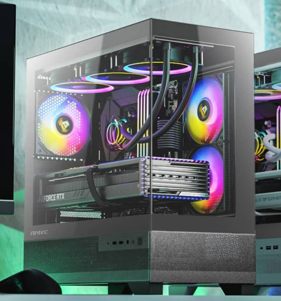 Antec CX500M Argb Seamless Matx, Itx, Usb-C, Up To 6 Fans. 3 X Argb Included (2X Front Right, 1 X Rear). Gaming Case