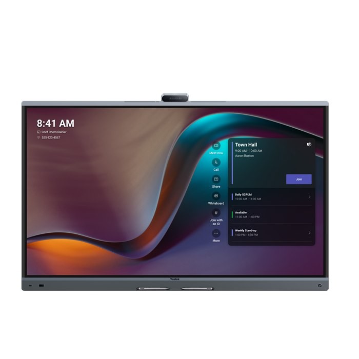 Yealink MB65Pro-A02 65'' MeetingBoard Microsoft Teams On Android, Triple-Eye Camera System (3*50MP), Floorstand & Wallmount Not Included, Android 13.
