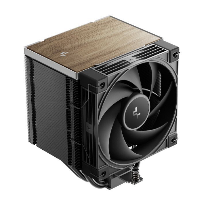 DeepCool Ak500 G2 Wood Grain Top Cover Cpu Cooler, 5 Heat Pipes, 4-Pin PWM, Intel LGA1851/1700/1200/115x, Amd Am5/Am4