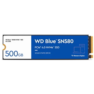 Western Digital WD Blue 500GB SN580 Pcie M.2 2280 3D NVMe SSD
