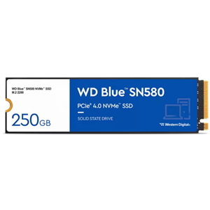 Western Digital WD Blue 250GB SN580 Pcie M.2 2280 3D NVMe SSD