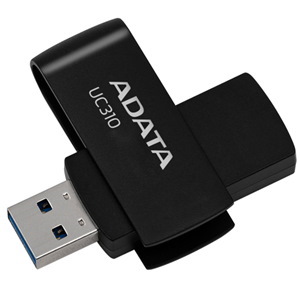 Adata Uc310 Swivel Usb3.2 256GB Black Flash Drive