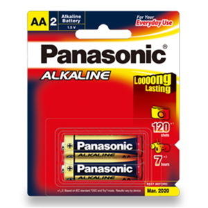 Panasonic Aa Alkaline Battery 2 Pack