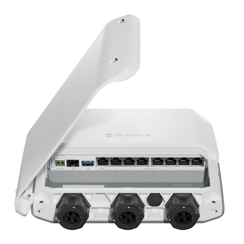 MikroTik RB5009UPr+S+OUT Outdoor Router With 7 X 1GB, 1X 2.5GB, 1X 10GB SFP+ And PoE-Out